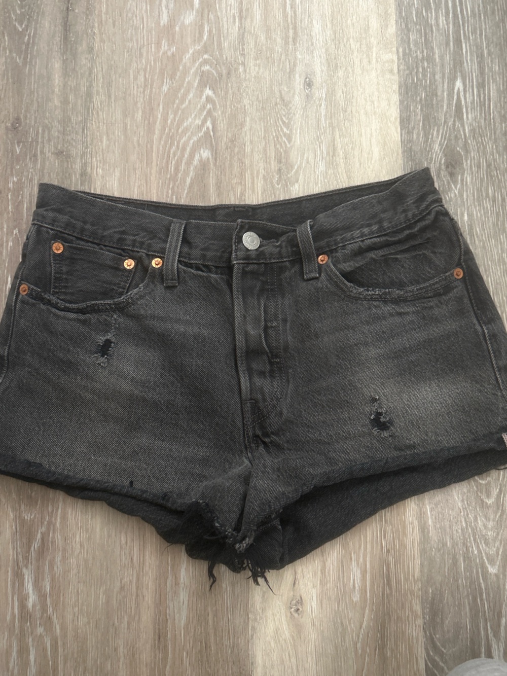 Black/Gray Levi Shorts